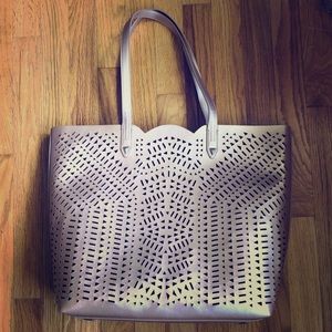 Stella and dot rose gold tote